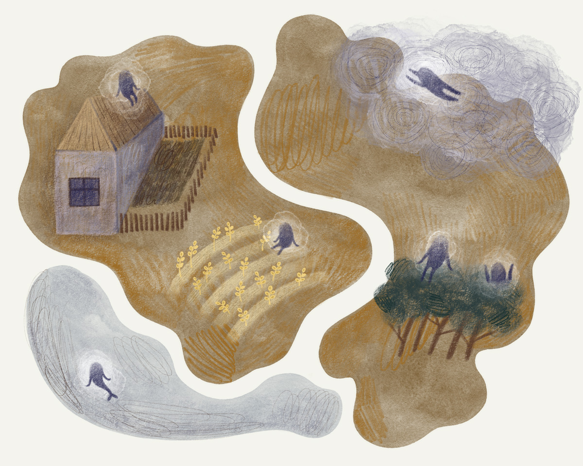 A map of Ukrainian folklore creatures. 